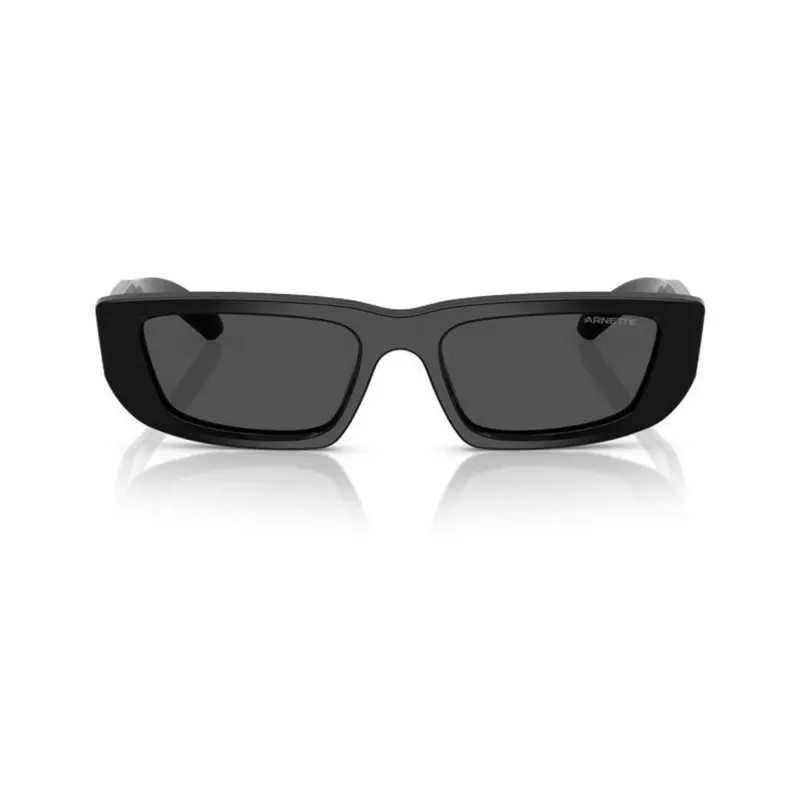 Arnette AN4357-121487 Gafas de sol de hombre, rectangulares, montura negra mate, lentes grises, 53/17/145 mm