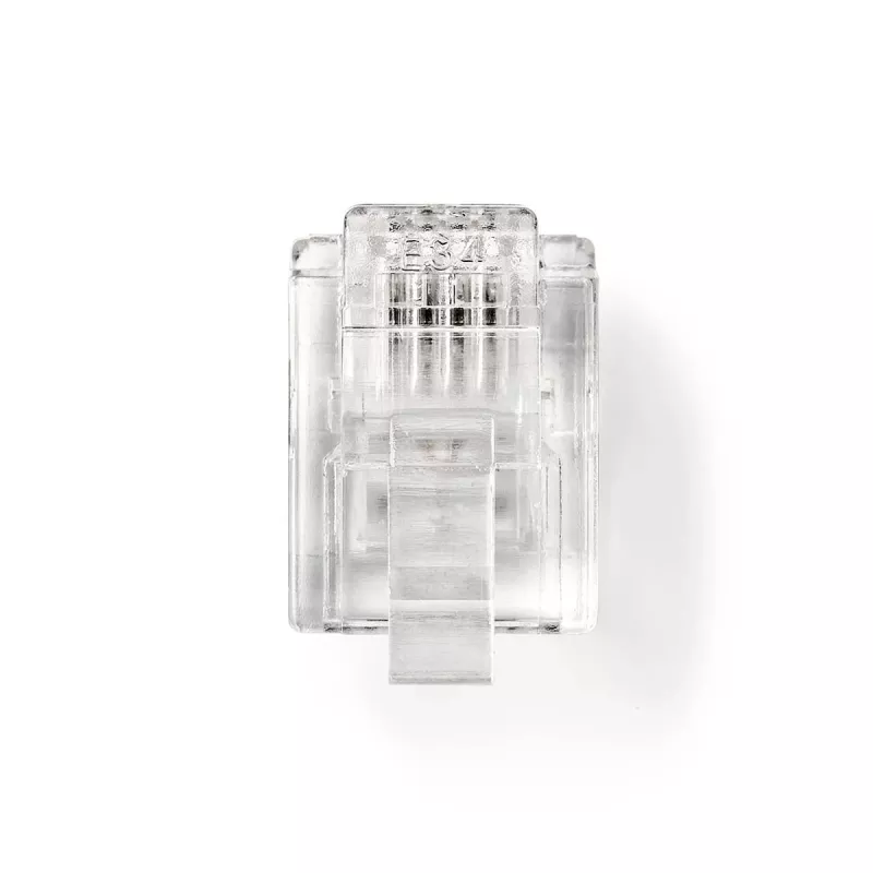 DSIT Conector macho de teléfono RJ11 - 4 polos - 10 unidades (DC-RJ11-10PCE)