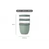 MEPAL Recipiente isotérmico para alimentos Thermo Lunchpot Ellipse Nordic Sage 700 ml 107658094700