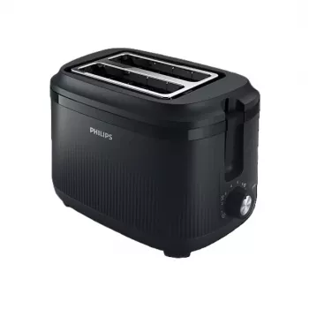 Philips Daily Collection Tostadora HD2511/90, 830 W, 2 ranuras, negra