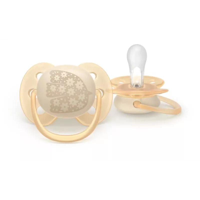 Philips Avent Ultra Soft DECO Chupete 0-6 meses, pack de 2