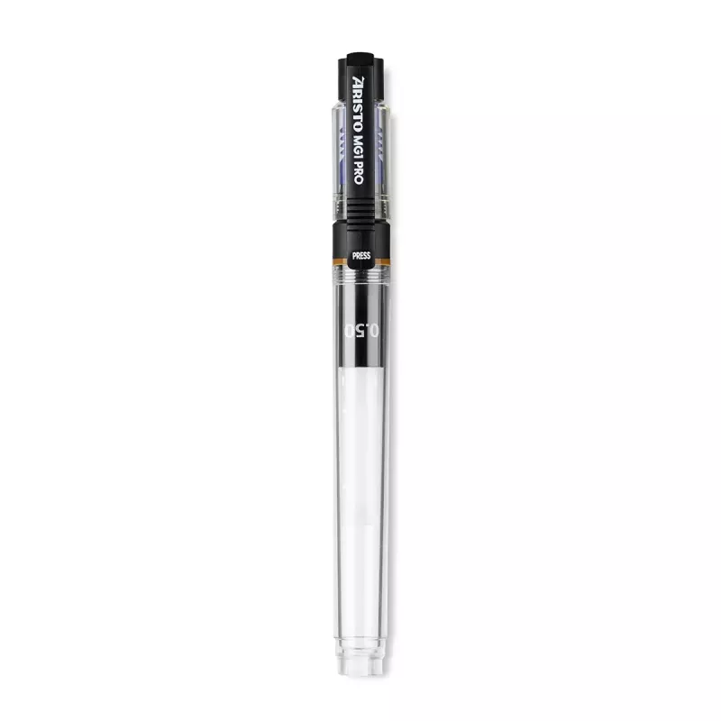 ARISTO mg1 pro Portaminas técnico 0,5 mm, recargable, punta de acero inoxidable, compatible con tinta, 1 unidad AR63050