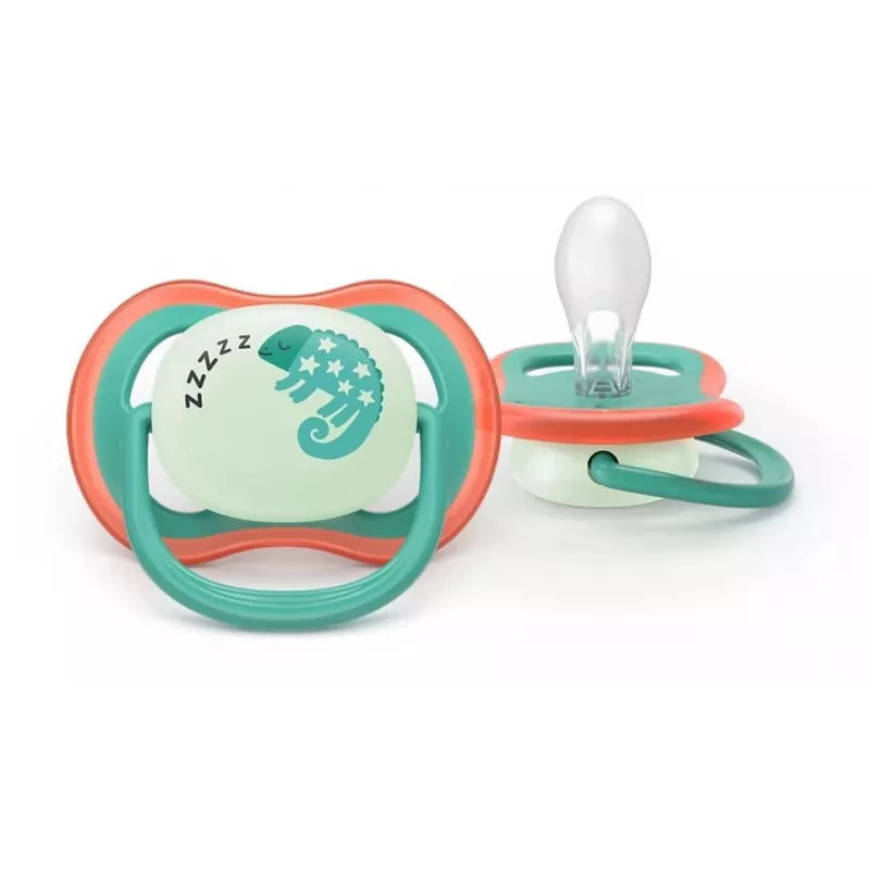 Philips Avent Ultra Air Night chupete 6-18 meses, pack de 2, niño, luminoso en la oscuridad