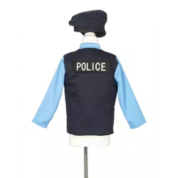 Souza! disfraz de policía con sombrero y accesorios, edad 4-7