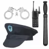 Souza! disfraz de policía con sombrero y accesorios, edad 4-7