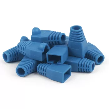 DSIT DANICOM funda para cable RJ45 azul grande - 10 unidades DC-RJ45-BOOT-L-BLUE-10PCE