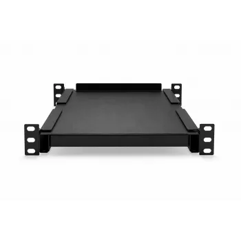 DSIT DS10-FO33 Fondo fijo universal de 10 pulgadas para armarios de 310mm de profundidad, 1U, Negro