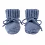 Lodger Slipper Merino Wool zapatillas de casa para bebé, Storm, 0-6 meses