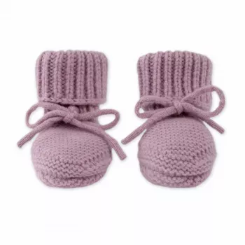 Lodger zapatilla de casa Merino Wool botines para bebé, Mauve, 0-6 meses
