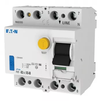 EATON PXF-63/4/03-B interruptor diferencial, 63A, tetrapolar, 300mA, tipo B 300303