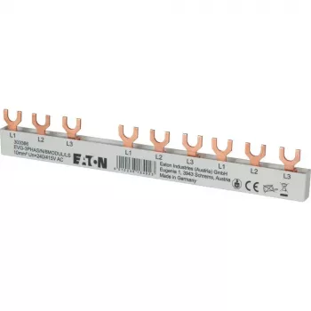 Eaton peine de conexión de horquilla trifásico 10mm² 6 módulos 63A EVG3PHAS/N/6MODUL/LS 303366