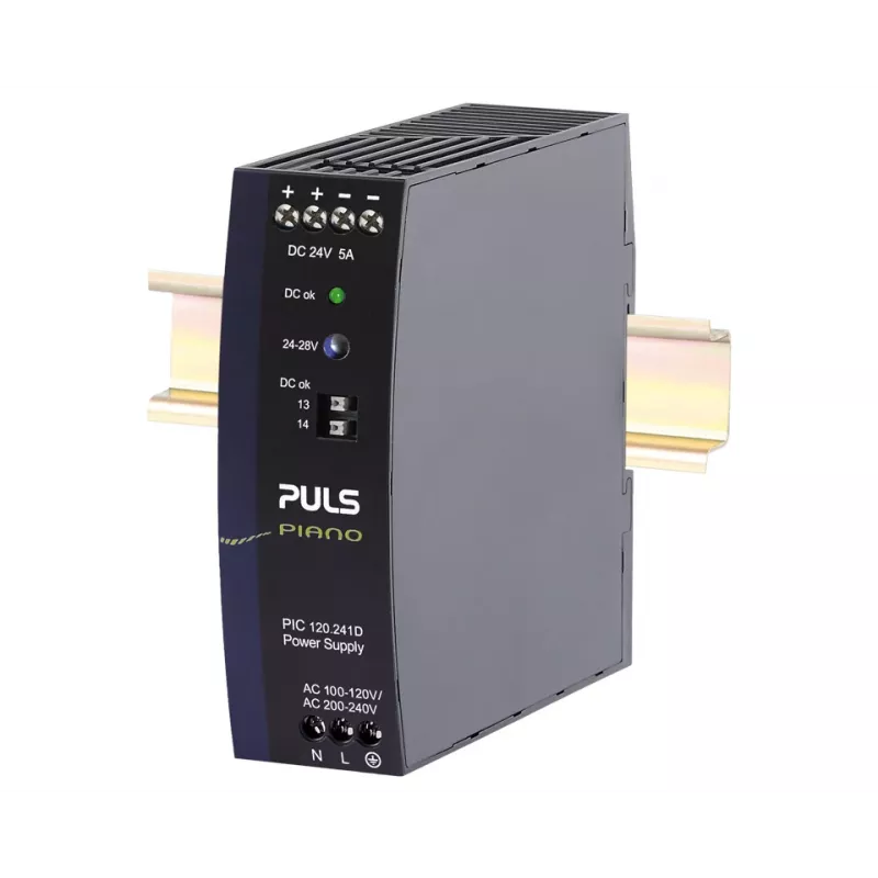 Fuente de alimentación para carril DIN PULS Piano 24V DC 5A 120W (PIC120.241D)