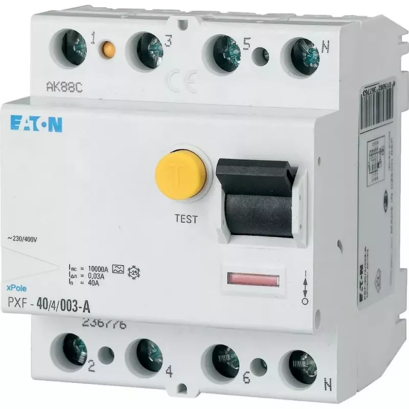 EATON PXF-63/4/03-S/B Interruptor diferencial, 63A, 4 polos, 300mA, tipo B selectivo 300304