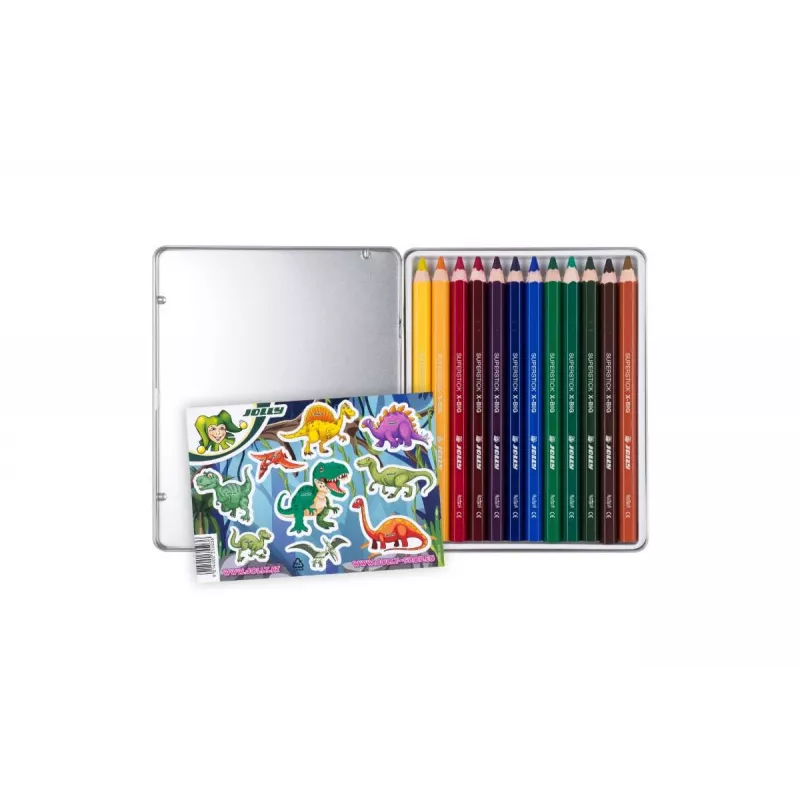 JOLLY X-BIG Adventure Colours Lápices de colores, colores surtidos, pack de 12 (3099-0151)