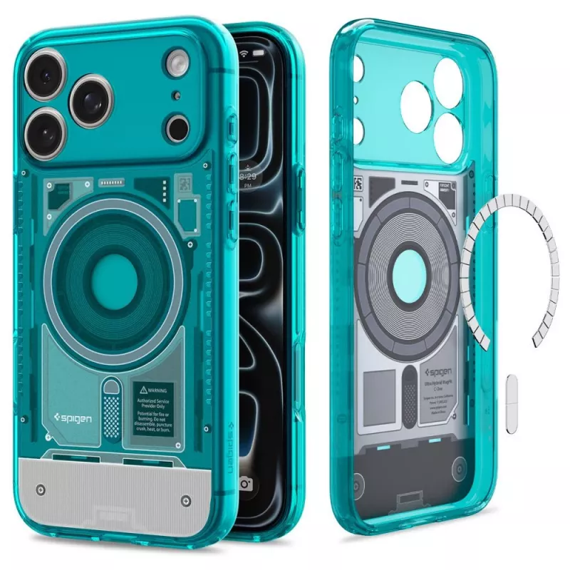 Spigen Ultra Hybrid Funda MagSafe para iPhone 17 Pro Max / 18 Pro Max - C-One Bondi Blue