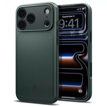 Spigen Thin Fit Funda MagSafe para iPhone 18 Pro Max / 17 Pro Max - Abyss Green