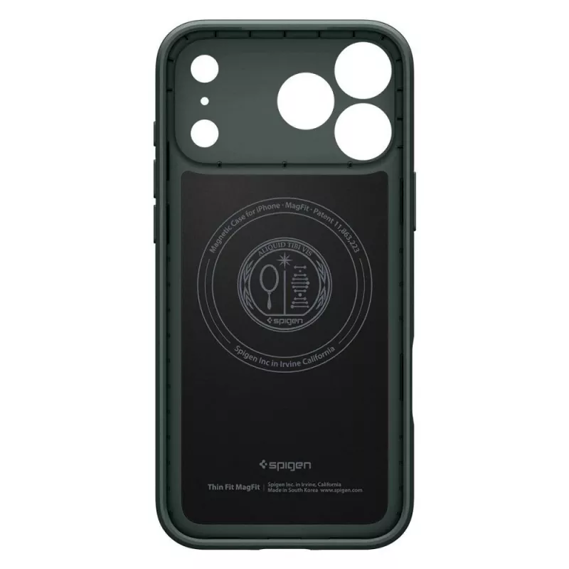 Spigen Thin Fit Funda MagSafe para iPhone 18 Pro Max / 17 Pro Max - Abyss Green