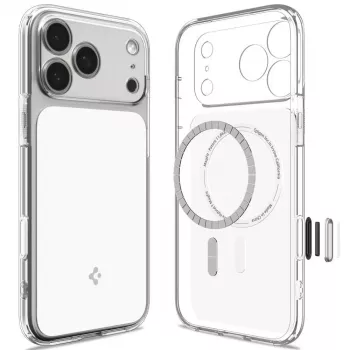 Spigen Ultra Hybrid T Mag Funda MagSafe para iPhone 18 Pro Max / 17 Pro Max - blanco brillante