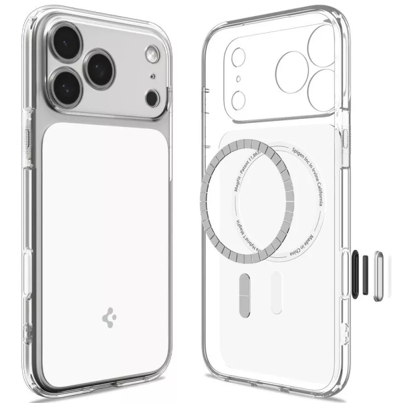 Spigen Ultra Hybrid T Mag Funda MagSafe para iPhone 18 Pro Max / 17 Pro Max - blanco brillante