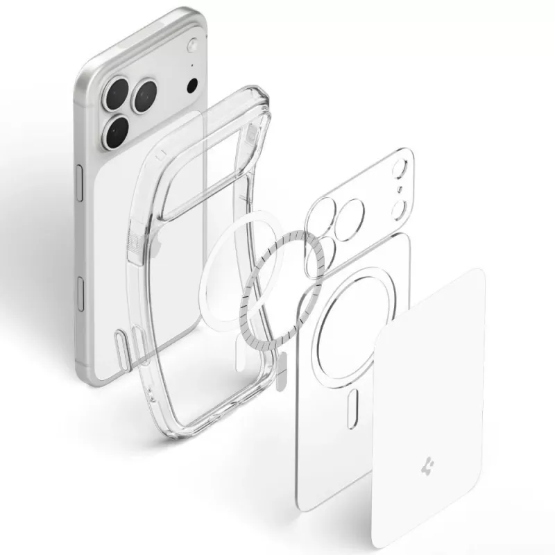 Spigen Ultra Hybrid T Mag Funda MagSafe para iPhone 18 Pro Max / 17 Pro Max - blanco brillante