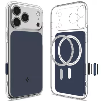 SPIGEN Ultra Hybrid T MagSafe iPhone 17 Pro Max / 18 Pro Max negro mate azul