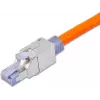 Wirewin WKS FK RJ45 KAT6A conector RJ45 de campo, Cat6A, apantallado, sin herramientas, zamak, contactos dorados, para 22-24 AWG, cable de 6-9 mm