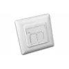 Wirewin DD-TRIO-K5E UP2 WS toma de datos empotrable Cat5e apantallada, 2x RJ45, LSA, blanco puro