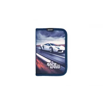 JOLLY estuche escolar relleno con motivo de carreras, set de 30 piezas (9940-9341)