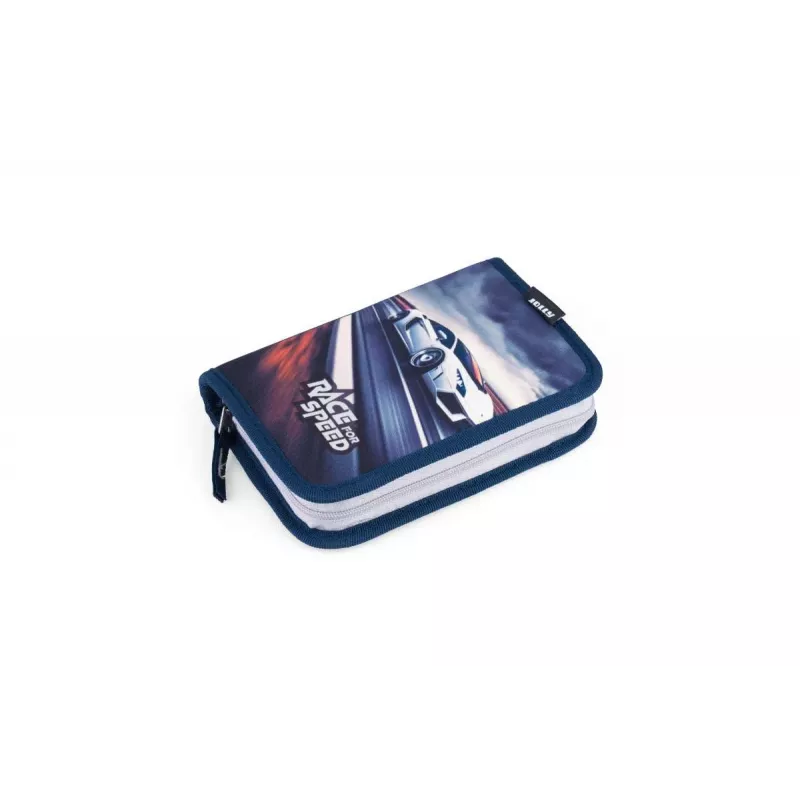 JOLLY estuche escolar relleno con motivo de carreras, set de 30 piezas (9940-9341)