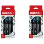 Kores ECO XP1 rotulador permanente, punta redonda, 3 mm, colores surtidos, pack de 4 M20764