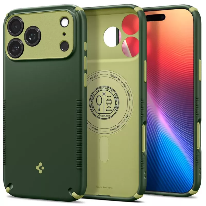 Spigen Nano Pop Hybrid Mag MagSafe funda para iPhone 17 Pro / 18 Pro – verde