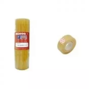 Kores cinta adhesiva transparente PP 19 mm x 33 m, 8 rollos (K51319)
