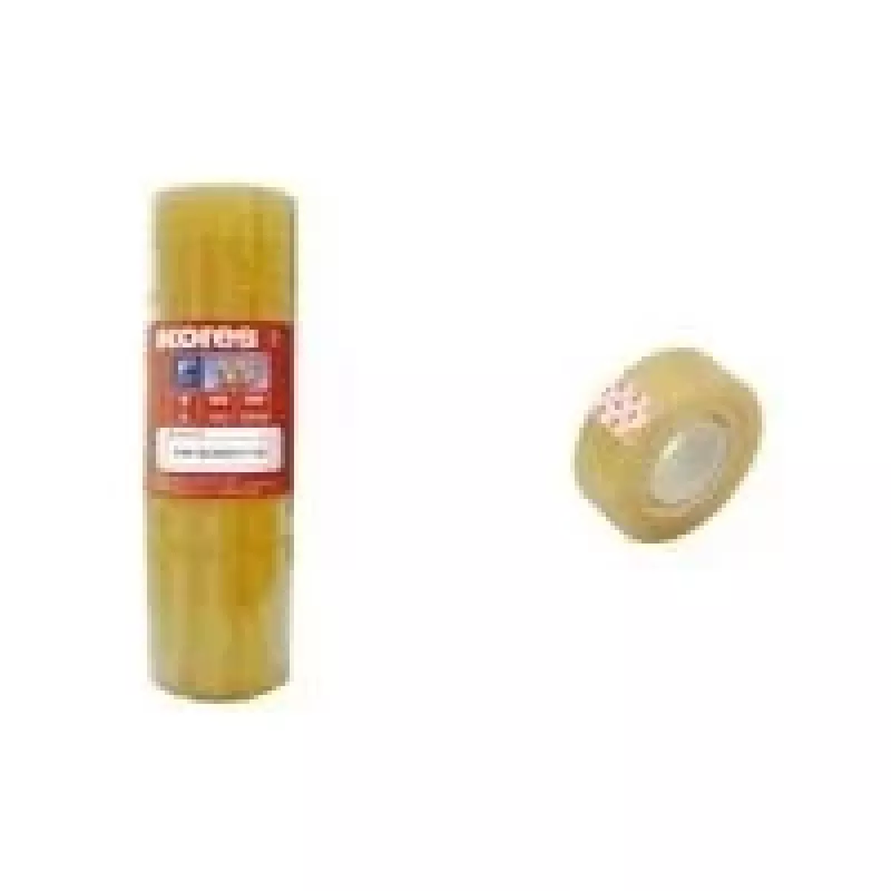 Kores cinta adhesiva transparente PP 19 mm x 33 m, 8 rollos (K51319)