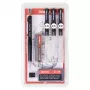 ARISTO mg1 pro College set de estilógrafos, 3 estilógrafos 0,25 / 0,35 / 0,50 mm, 6 piezas (AR64308)