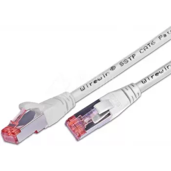 Wirewin CAT6 S/FTP cable patch, LSOH, blanco, 10 m, RJ45 PKW-PIMF-KAT6 10.0 WS
