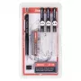ARISTO mg1 pro set de rotuladores de tinta para caligrafía, 3 rotuladores 0,35 / 0,50 / 0,70 mm, 6 piezas (AR64311)