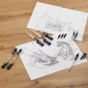 ARISTO mg1 pro set de rotuladores de tinta para caligrafía, 3 rotuladores 0,35 / 0,50 / 0,70 mm, 6 piezas (AR64311)