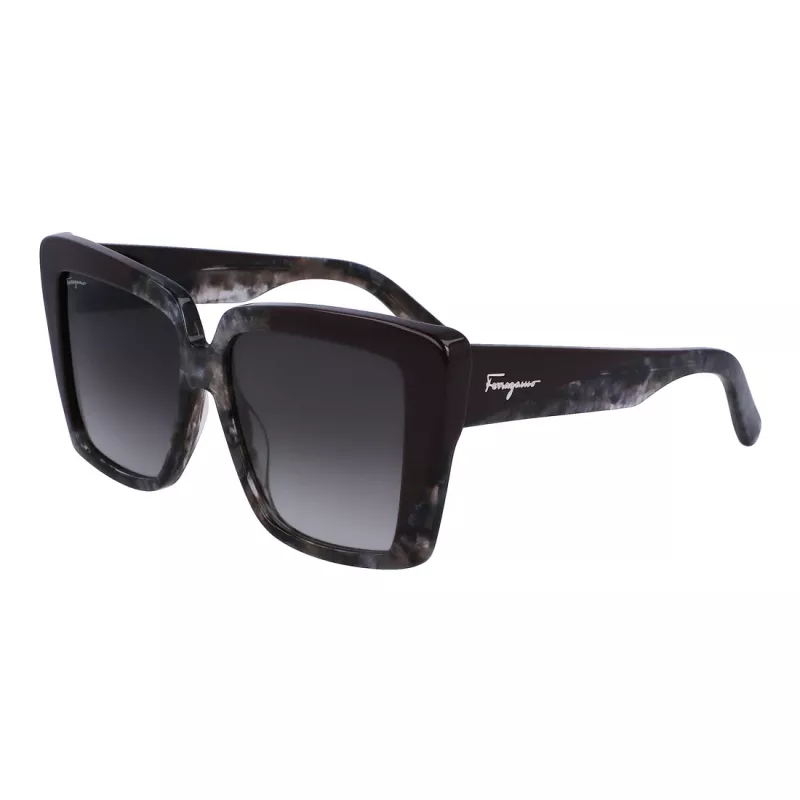 Ferragamo gafas de sol de mujer SF1060S-21 mariposa, havana/marrón degradado, 55mm