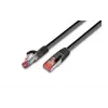 Wirewin cable de parcheo Cat6 S/FTP PIMF, LSOH, negro, RJ45 PKW-PIMF-KAT6 2.0 SW