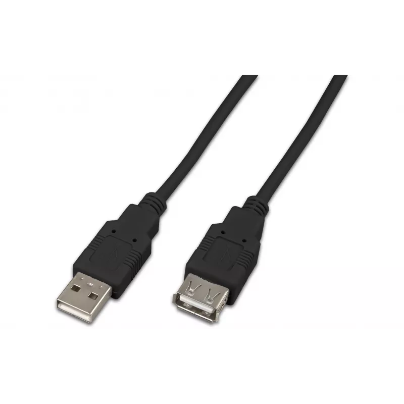Wirewin USB A-A MF 0.5 SW cable alargador USB 2.0, 0,5 m, negro