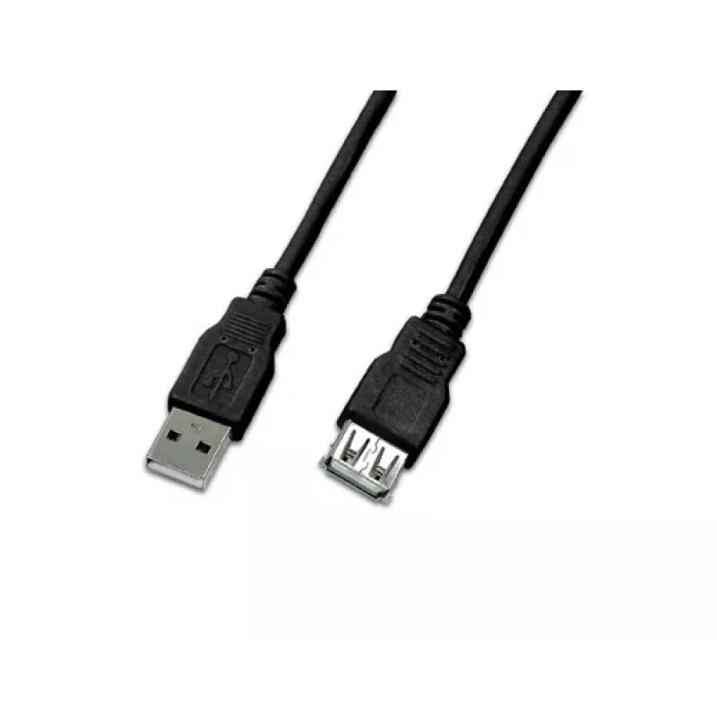 Wirewin USB A-A MF 0.5 SW cable alargador USB 2.0, 0,5 m, negro