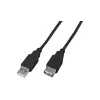 Wirewin USB A-A MF 0.5 SW cable alargador USB 2.0, 0,5 m, negro