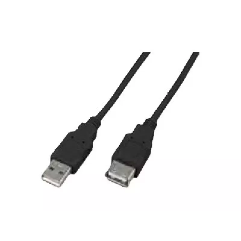 Wirewin USB A-A MF 0.5 SW cable alargador USB 2.0, 0,5 m, negro