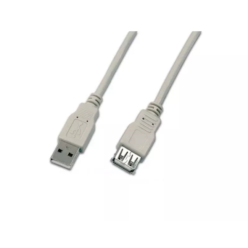 Wirewin USB A-A MF 0.5 GR cable alargador USB 2.0, 0,5 m, gris