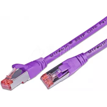 Wirewin cable de parcheo Cat6 S/FTP LSOH, RJ45, violeta, 15 m PKW-PIMF-KAT6 15.0 VT