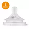 Philips Avent set de tetinas de silicona para biberones Natural Response (pack de 3, flujo 3, 1+ meses)