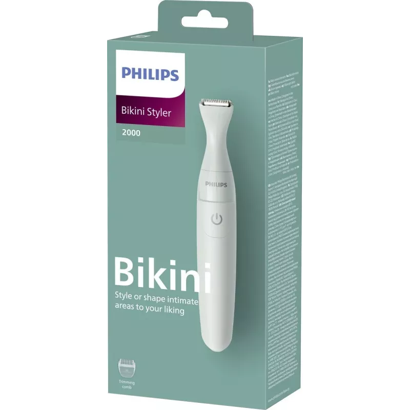 PHILIPS Essential Recortador de bikini BRT398/15, para zonas sensibles