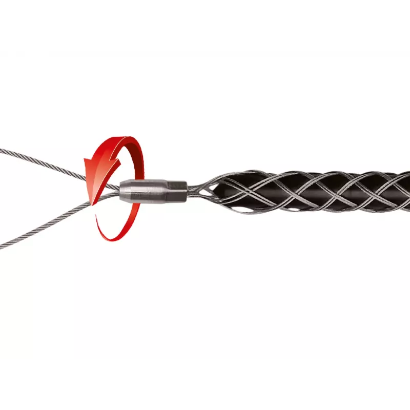 RUNPOTEC 30039 calcetín de tracción de cables con lazo 4-6 mm