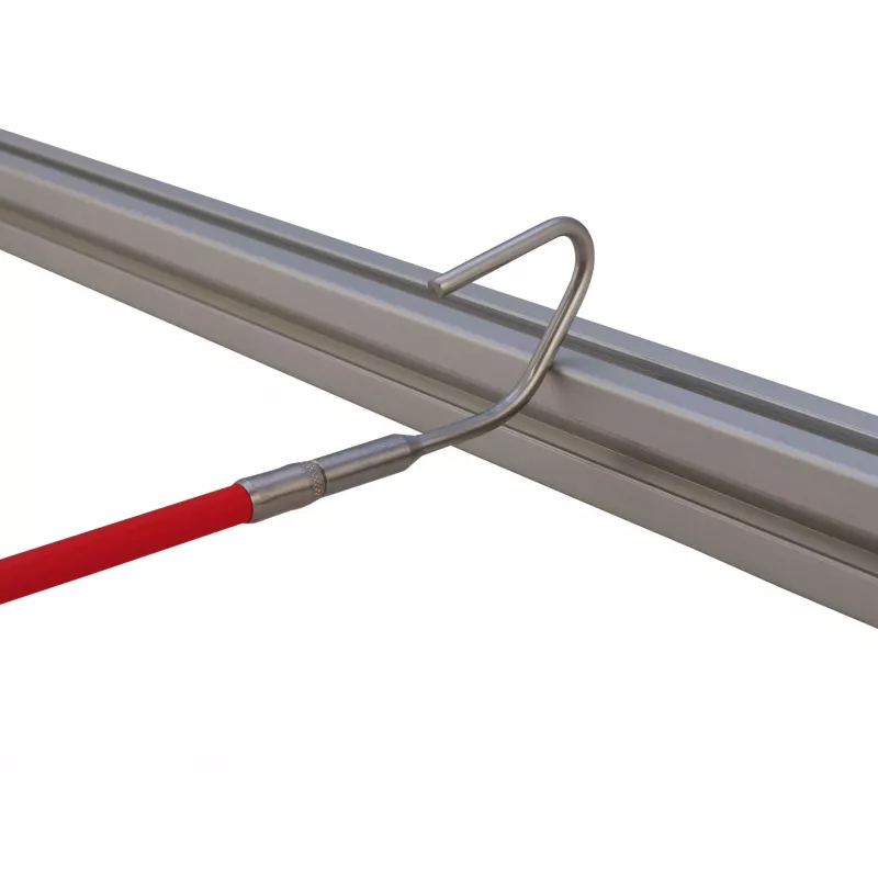 Runpotec set de ganchos de captura, 4 uds., acero inoxidable, rosca RTG Ø 6 mm, para sistemas de tracción de cables y varillas de fibra óptica (20614)