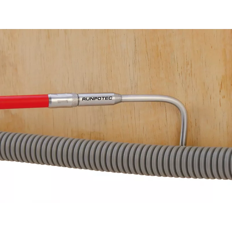 Runpotec set de ganchos de captura, 4 uds., acero inoxidable, rosca RTG Ø 6 mm, para sistemas de tracción de cables y varillas de fibra óptica (20614)